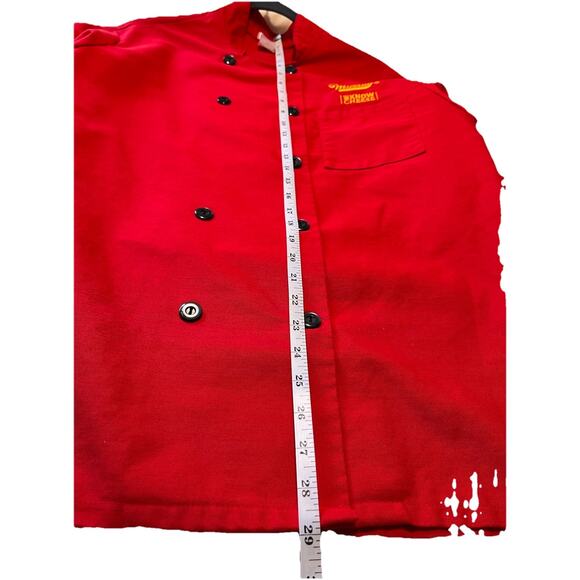Murray’s Cheese Red‎ Double Breasted Chef Jacket FAME MEDIUM Read Description - Picture 5 of 7